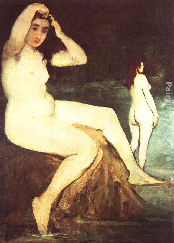Bathers on the Seine painting - Eduard Manet Bathers on the Seine art painting